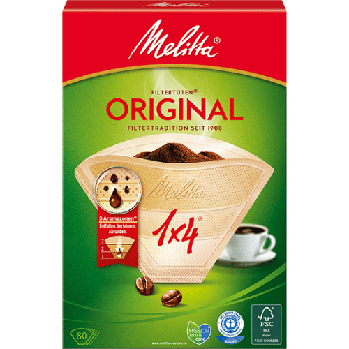 Melitta 1x4 נייר לקפה פילטר מליטה