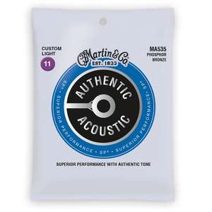סט מיתרים 0.11 לאקוסטית MARTIN SP  Phosphor Bronze AUTHENTIC  MA535