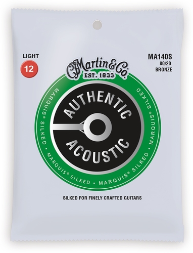 סט מיתרים 012 לאקוסטית Martin MA140S Marquis 80/20 Bronze Authentic Silked