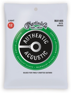סט מיתרים 012 לאקוסטית Martin MA140S Marquis 80/20 Bronze Authentic Silked