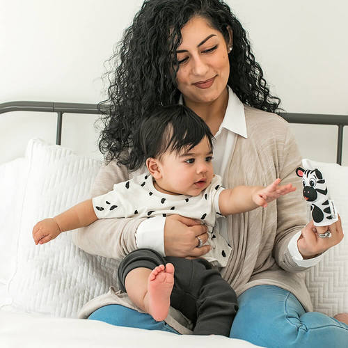 זוג חיות רעשנים שחור לבן בייבי איינשטיין baby einstein