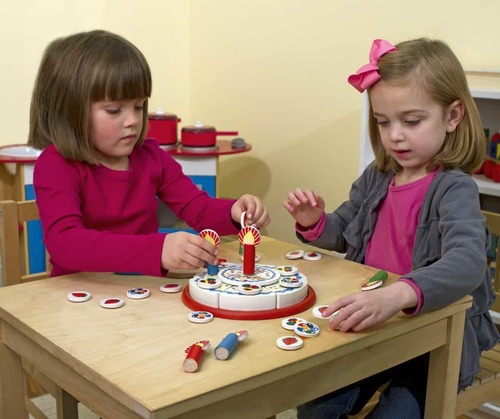 ערכה עוגת יום הולדת מעץ 34 חלקים