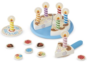 ערכה עוגת יום הולדת מעץ 34 חלקים