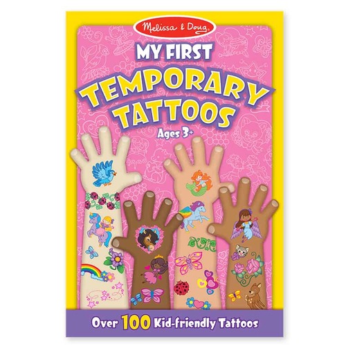 חוברת 100 קעקועים זמניים - בנות