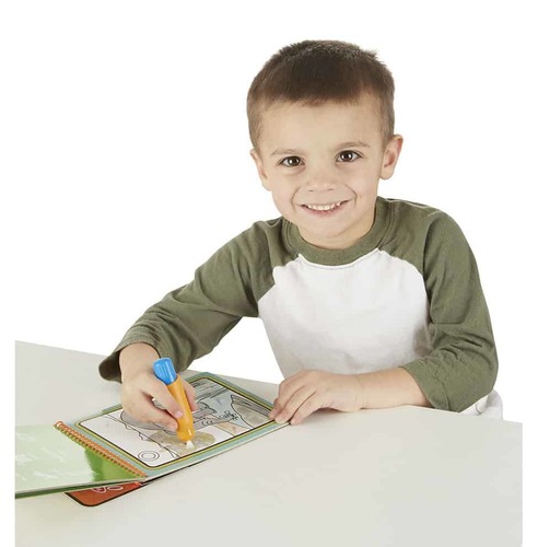 חוברת צביעה רב פעמית טוש מים 4 דפים - חיות הספארי