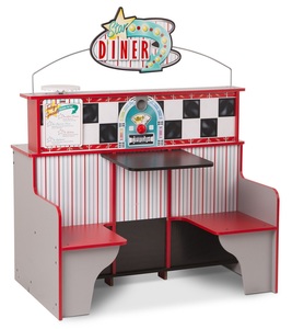 דיינר מטבח מסעדה דו-צדדי מעץ  