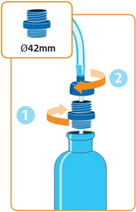 Convertube™‎ מערכת שתייה לבקבוקים מבית שורש