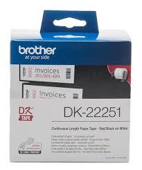 סרט מדבקות למדפסת מדבקות Brother  DK22251 