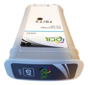 מיכל HP-72 אפור דיו פיגמנטי 130 מל  