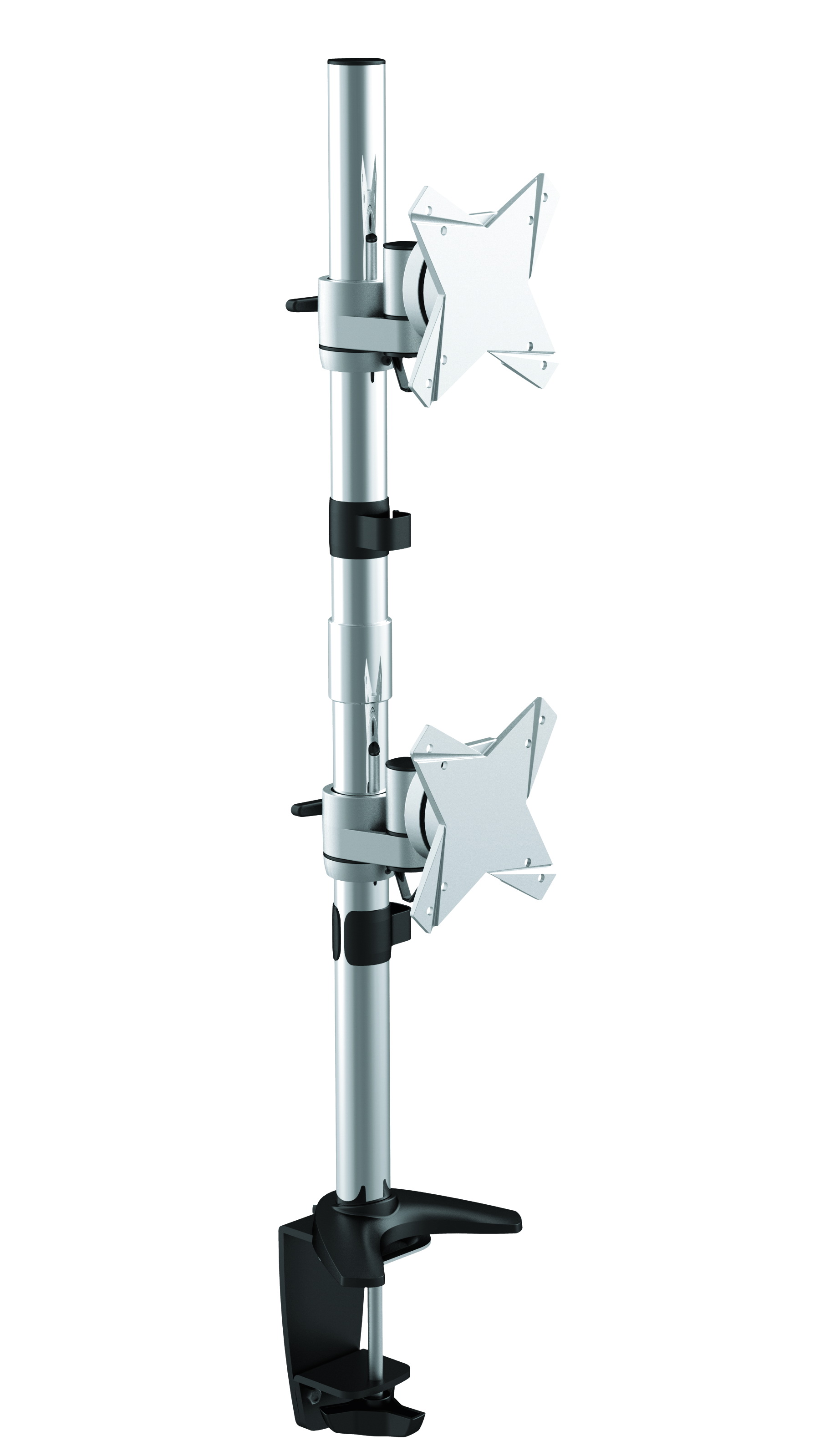 זרוע שולחנית לשני מסכי מחשב AUDIO LINE LDT02-C02V