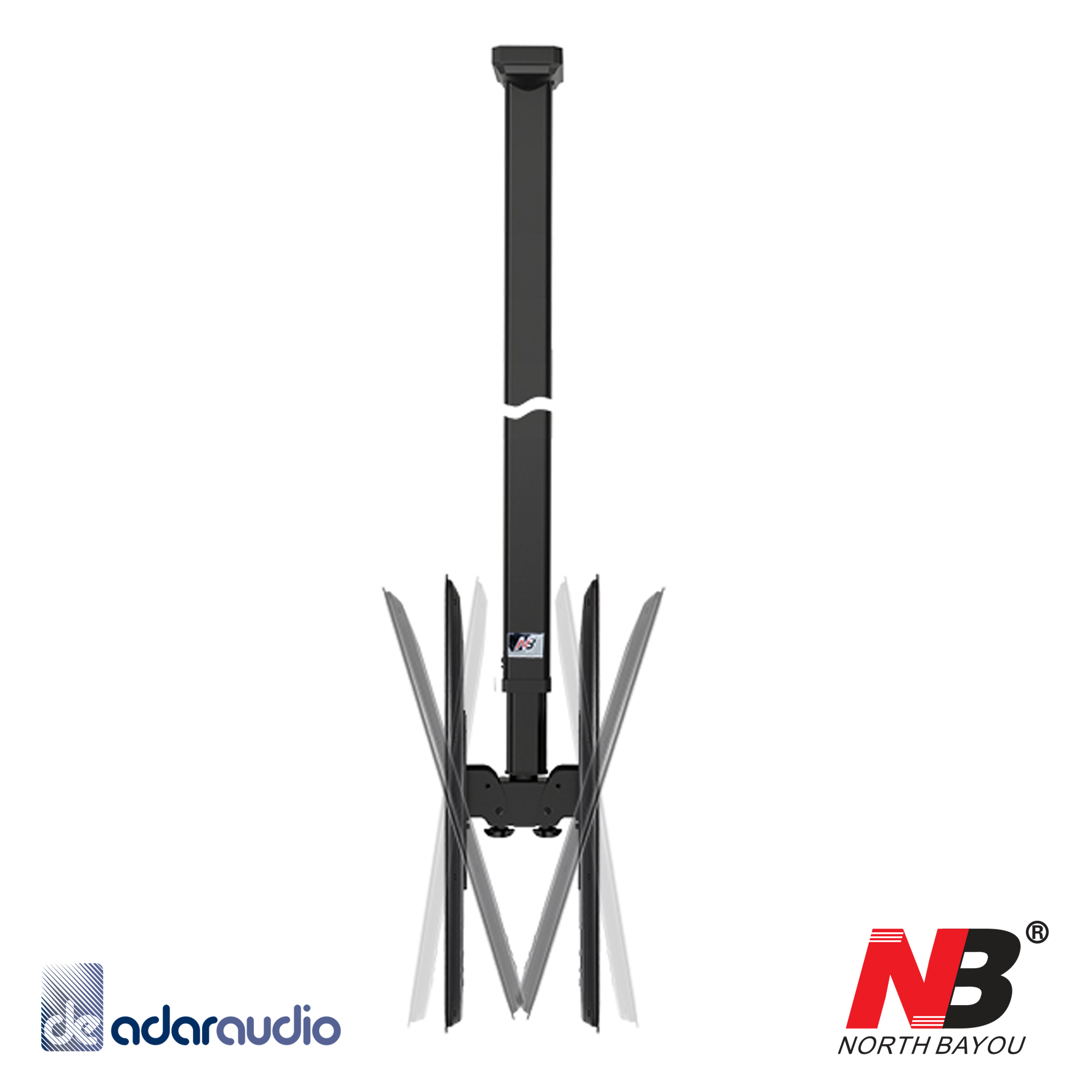 זרוע תקרתית לשני מסכים AUDIO LINE NB-T5520
