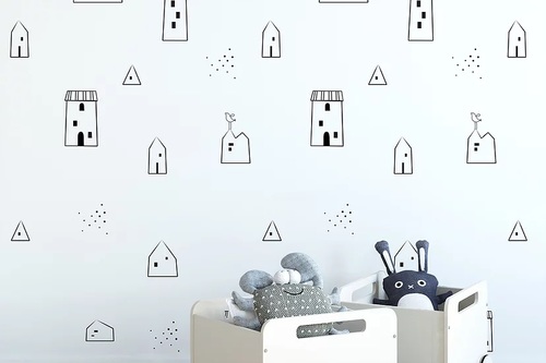 טפט מעוצב לחדר ילדים עם דבק במידה 65/300 ס