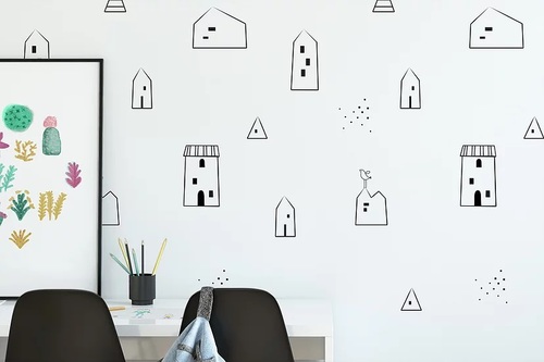 טפט מעוצב לחדר ילדים עם דבק במידה 65/300 ס