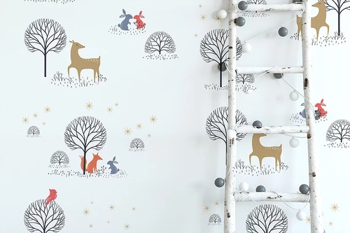 טפט מעוצב לחדר ילדים עם דבק במידה 65/300 ס