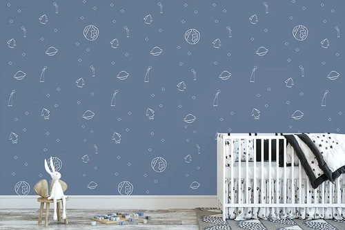 טפט מעוצב לחדר ילדים עם דבק במידה 65/300 ס