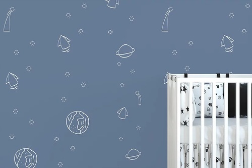 טפט מעוצב לחדר ילדים עם דבק במידה 65/300 ס