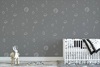 טפט מעוצב לחדר ילדים עם דבק במידה 65/300 ס"מ - חלל רקע אפור כהה
