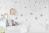 טפט מעוצב לחדר ילדים עם דבק במידה 65/300 ס"מ - חלל רקע לבן