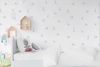 טפט מעוצב לחדר ילדים עם דבק במידה 65/300 ס"מ - ממפיס סגול