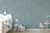 טפט מעוצב לחדר ילדים עם דבק במידה 65/300 ס"מ - כוכבים לבנים