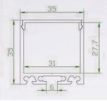פרופיל לדים 3535 ACTEC