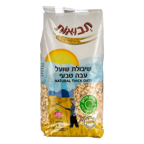 קוואקר עבה טבעי 400 גרם