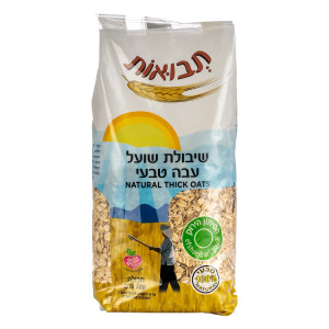 קוואקר עבה טבעי 400 גרם