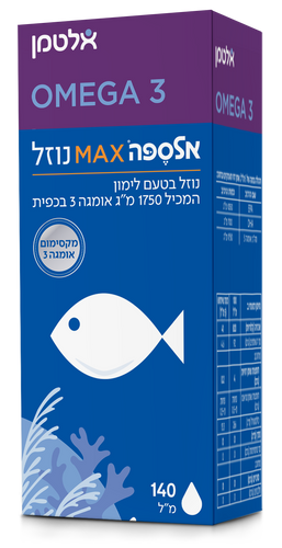 אלספה MAX שמן בטעם לימון (140) בד
