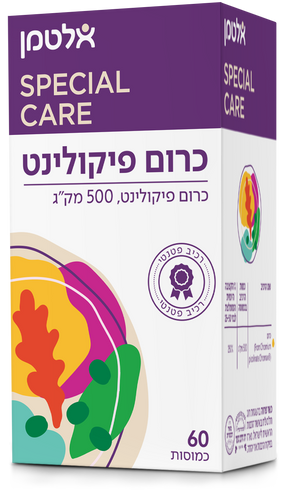 כרום פיקולינט 60 כמוסות אלטמן Chrome Picolinate Chromax 60 caps Altman