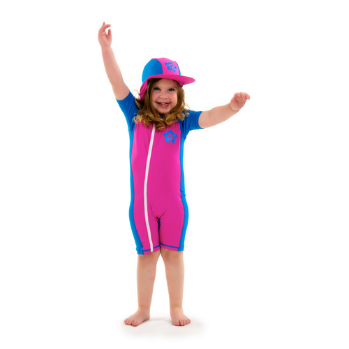בגד ים מסנן קרינה לילדות – עם רוכסן מלא ושרוולים ארוכים