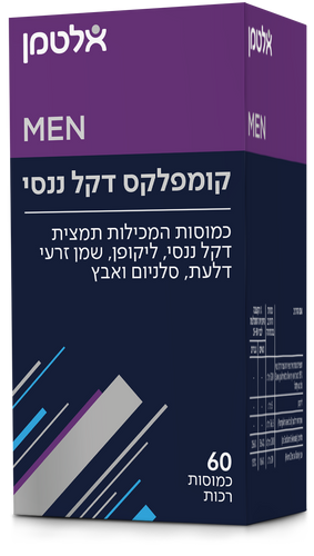 קומפלקס דקל ננסי ליקופן ואבץ 60 כמוסות אלטמן Palm, Lycopene and Zinc Complex 60 caps Altman