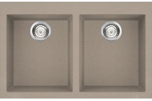 כיור מטבח כפול 49X78.3X19 ס"מ ELLECI קואדרה 350F ELLECI אליצ'י