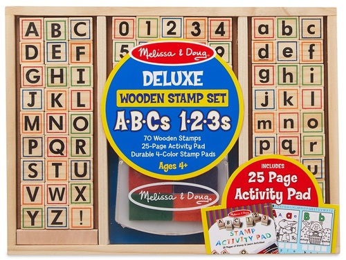 סט 71 חותמות אותיות ה A-B-C מעץ