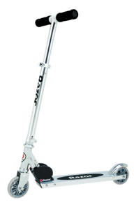 קורקינט מתקפל לילדים ונוער דגם A קיפול מהיר ועד משקל 65 ק"ג - כסוף