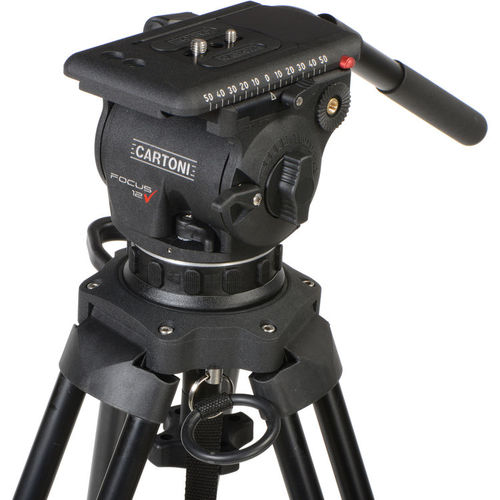 קיט חצובת אלומיניום עם ראש וידאו Cartoni Focus 12 Smart-Stop SDS