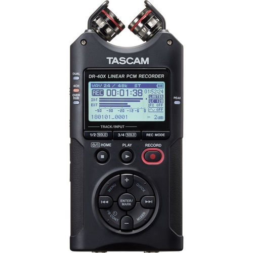 Tascam DR-40X מקליט אודיו 4 ערוצים מושלם