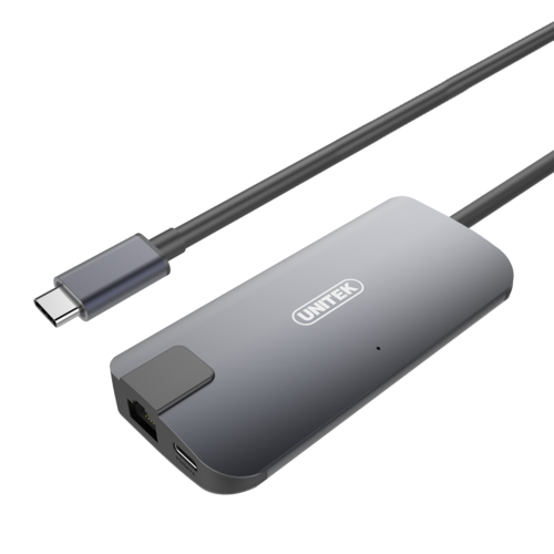 Y-DK09016 מולטיפורט - TypeC/HDMI+VGA+USB3.0+TypeC+RJ45 Unitek