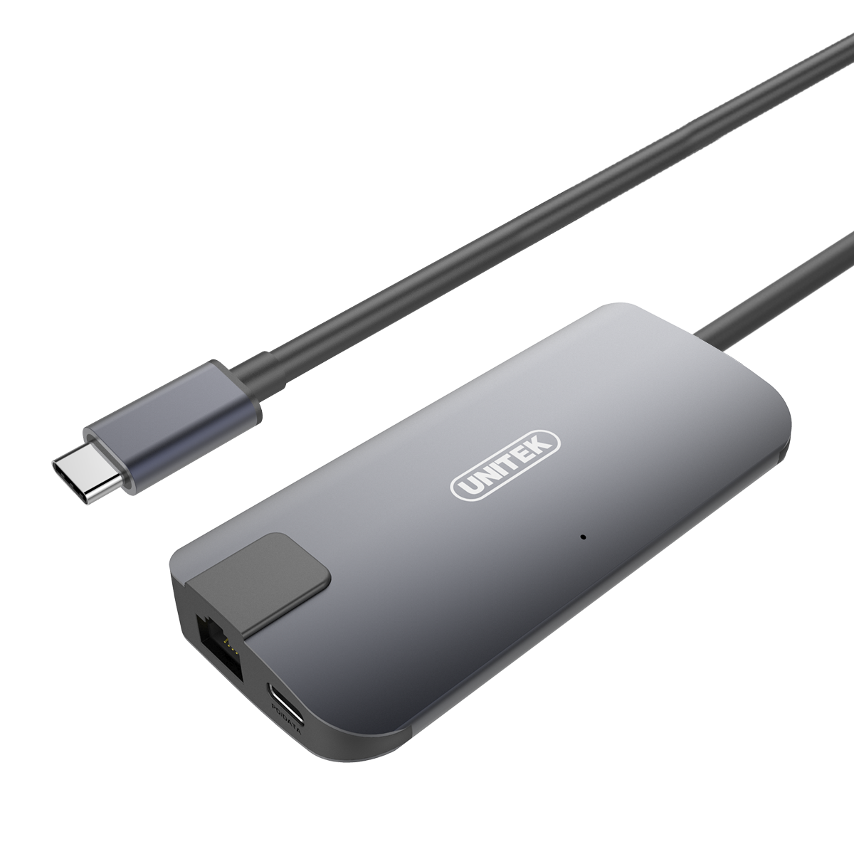 Y-DK09016 מולטיפורט - TypeC/HDMI+VGA+USB3.0+TypeC+RJ45 Unitek