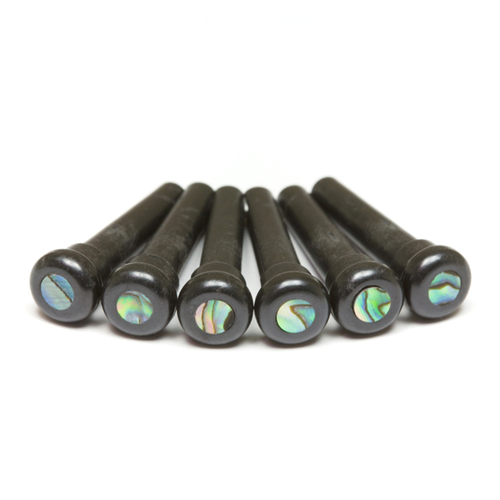 6 פינים שחורים לאקוסטית עם אינליי 4 מ