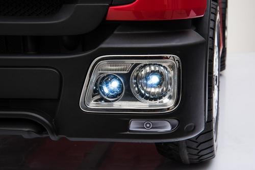 כבאית ממונעת 12V עם שלט, אפקטים, אורות ומטף משפריץ מים