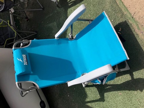 כסא מתקפל לים עם שמשיה קורל חזק וקל  OUTDOOR CORAL