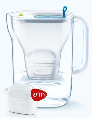 קנקן בריטה BRITA מנורה חכמה fill&enjoy Style החדש לסינון מים + פילטר 