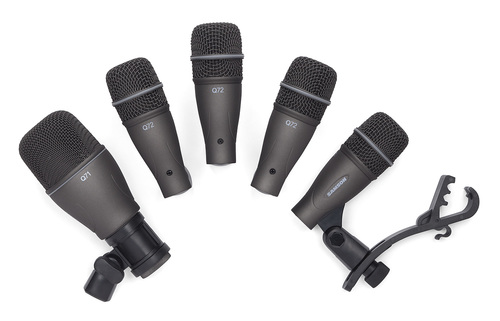 סט 5 מיקרופונים לתופים SAMSON  DK705 5 PC Drum Mic Kit w/case