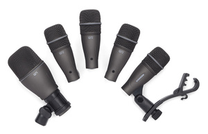 סט 5 מיקרופונים לתופים SAMSON  DK705 5 PC Drum Mic Kit w/case
