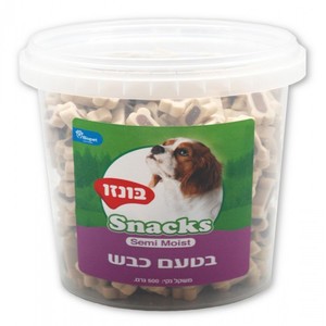 חטיף בונזו לכלב Semi Moist בטעם כבש 500 גר