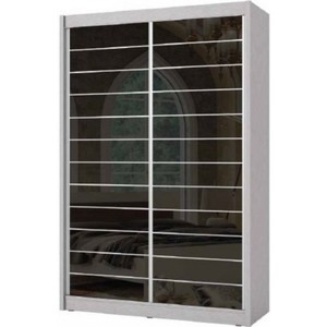 ארון הזזה 160X240 בעיצוב דלתות זכוכית דגם טוקיו