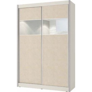 ארון הזזה שתי דלתות 160X240 משולב מראה דגם מרסלו