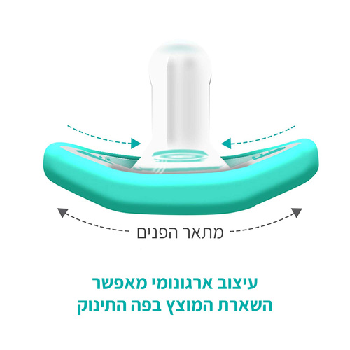 זוג מוצצי פלקסי 0-3 חודשים צבע ורוד ננובבה nanobebe