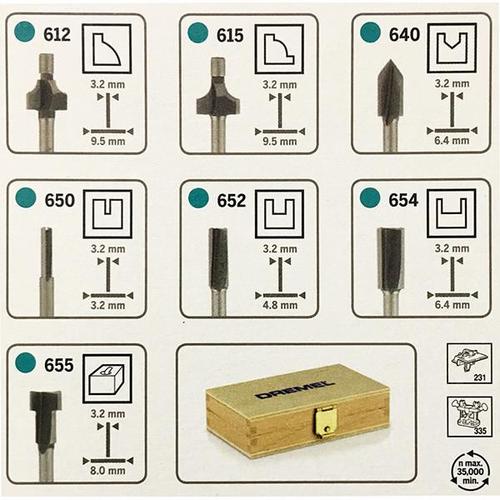 סט כרסמים לרוטר דגם 660 תוצרת DREMEL