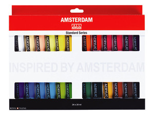 סט 24 צבעי אקריליק AMSTERDAM ROYAL TALENS
